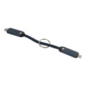 Keycab dark blue  keyring 60W USB-C cable 