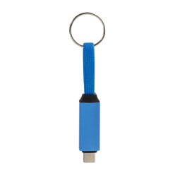 Keycab blauw  sleutelhanger 60W USB-C kabel 