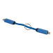 Keycab bleu  porte-clés câble USB-C 60 W  