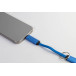 Keycab bleu  porte-clés câble USB-C 60 W  