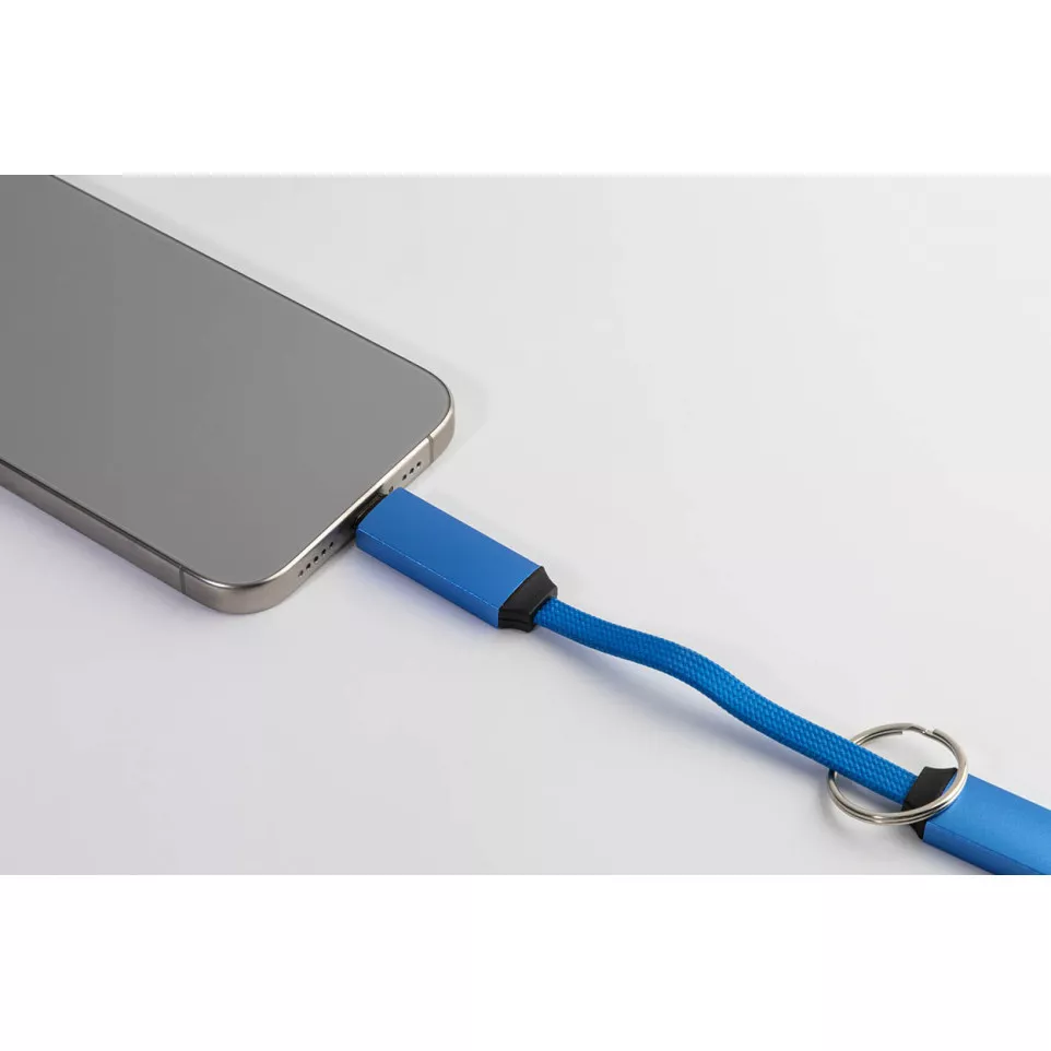Keycab blue  keyring 60W USB-C cable 