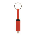 Keycab rood  sleutelhanger 60W USB-C kabel 