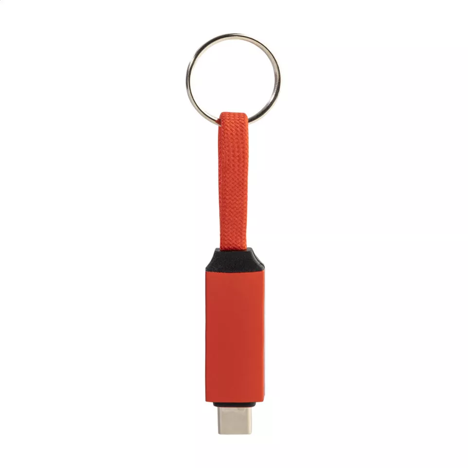 Keycab red  keyring 60W USB-C cable 
