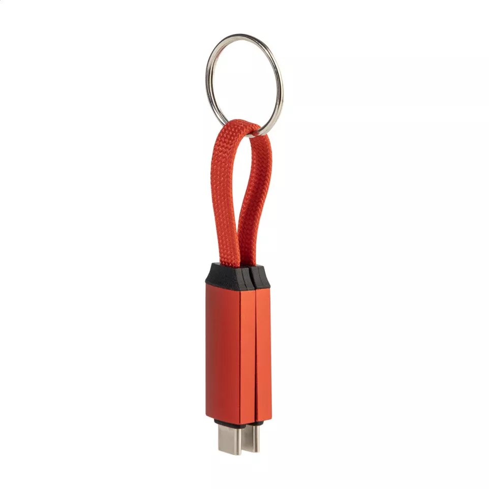 Keycab red  keyring 60W USB-C cable 