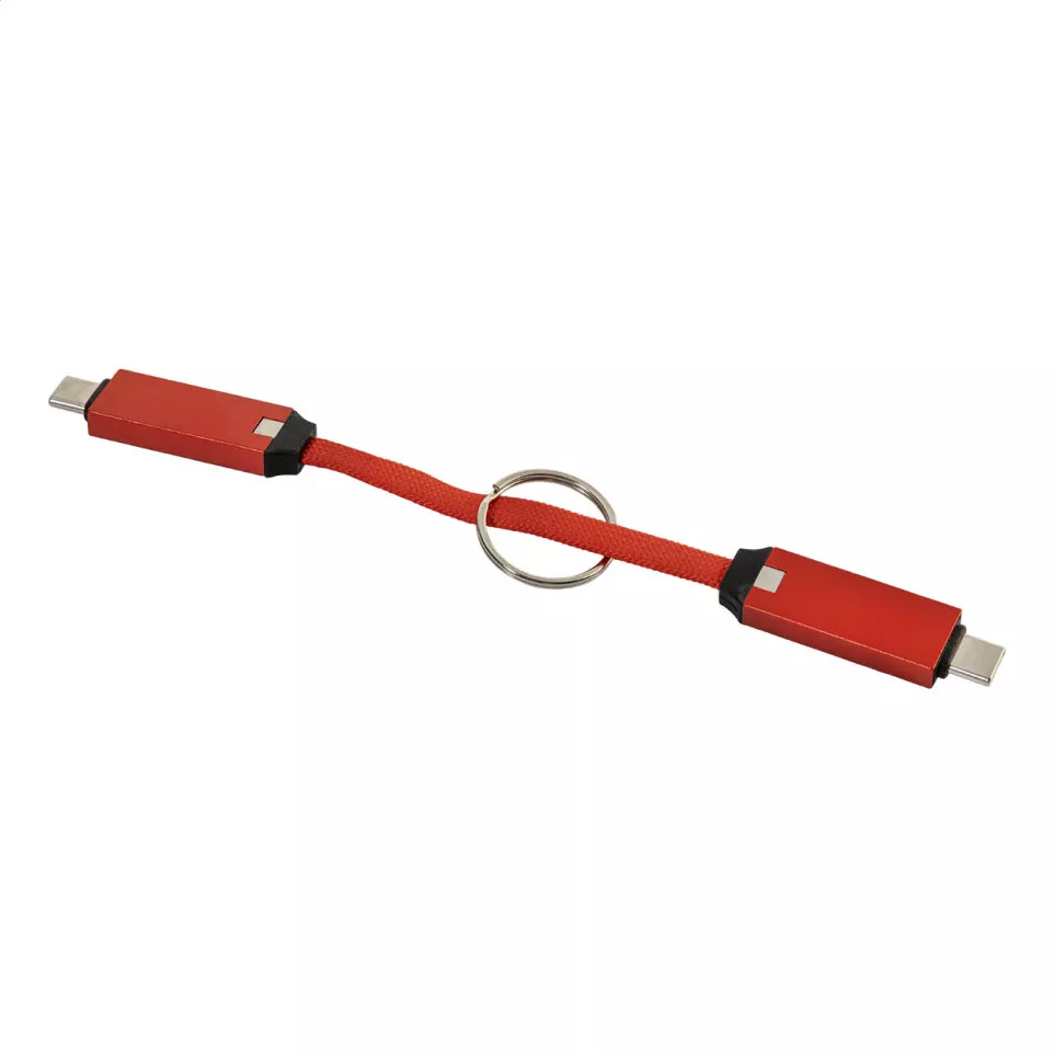 Keycab rouge  porte-clés câble USB-C...