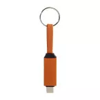 Keycab orange  keyring 60W USB-C cable 