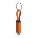 Keycab oranje  sleutelhanger 60W USB-C kabel 