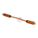 Keycab orange  keyring 60W USB-C cable 