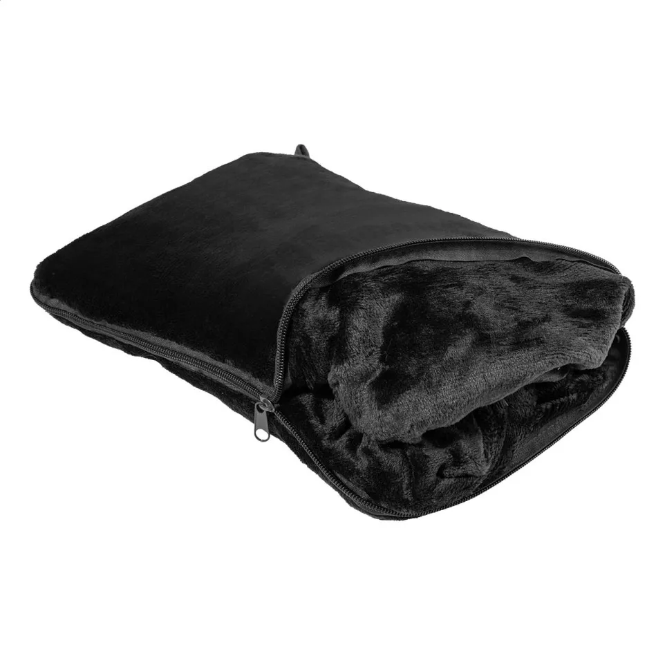 Napwrap black  2in1 travel blanket...