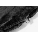 Napwrap zwart  2in1 reisdeken en kussen 