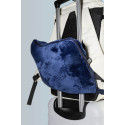 Napwrap dark blue  2in1 travel blanket and pillow 