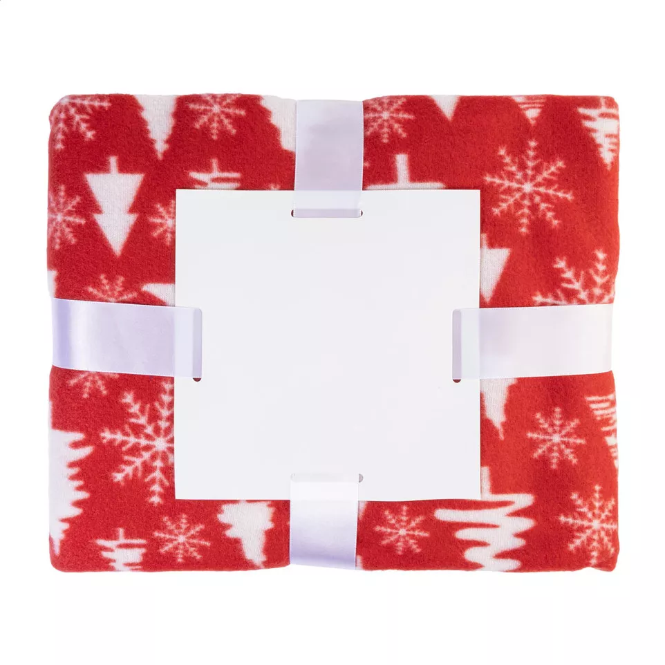 Kokkola red  RPET Christmas blanket 