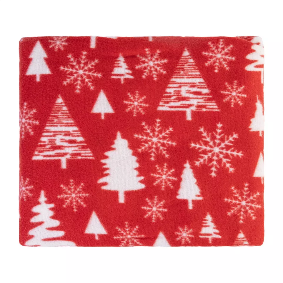Kokkola red  RPET Christmas blanket 