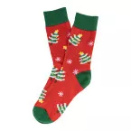 Julsokka rouge vert Chaussettes de Noël, sapin 43-46