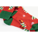 Julsokka rouge vert Chaussettes de Noël, sapin 38-42