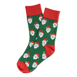 Julsokka green red Christmas socks, Santa Claus 38-42