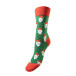 Julsokka groen rood Kerstsokken, Kerstman 38-42