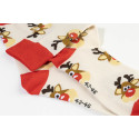Julsokka naturelle rouge Chaussettes de Noël, rennes 43-46