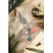 Jolfigurar red  Christmas keyring 