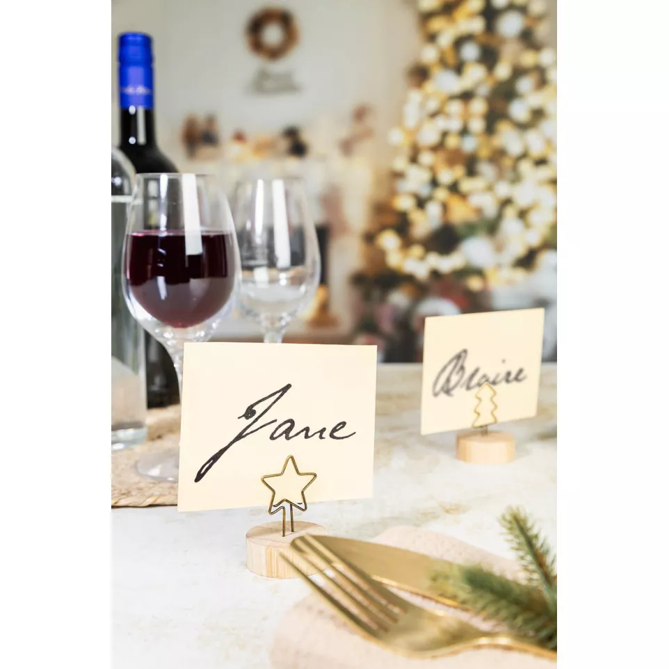 Skognot natural  Christmas note clip,...