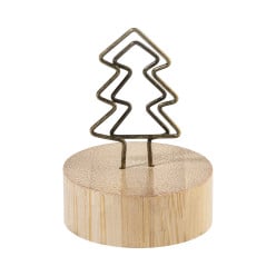 Skognot natuurlijk  Kerstkaart clip, boom 