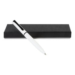 Noiral blanc  stylo à bille dans son étui 