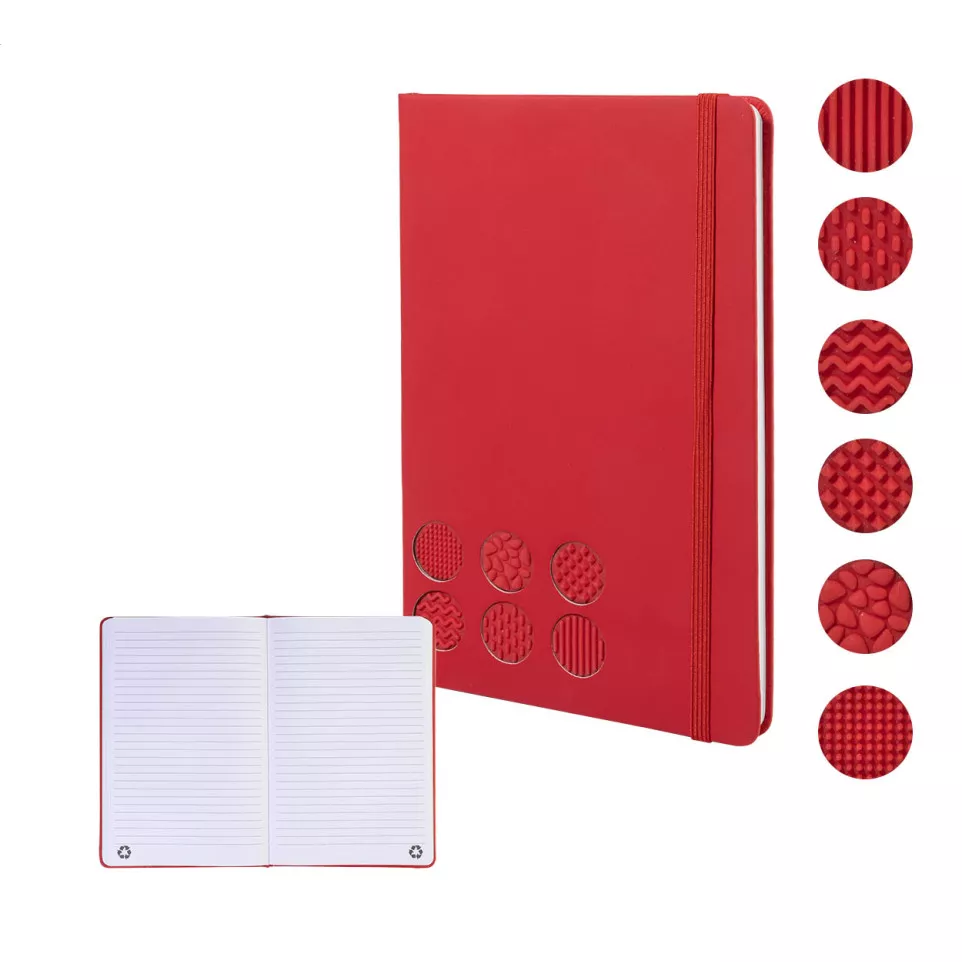 Senspuk rood  RPU antistress notebook 