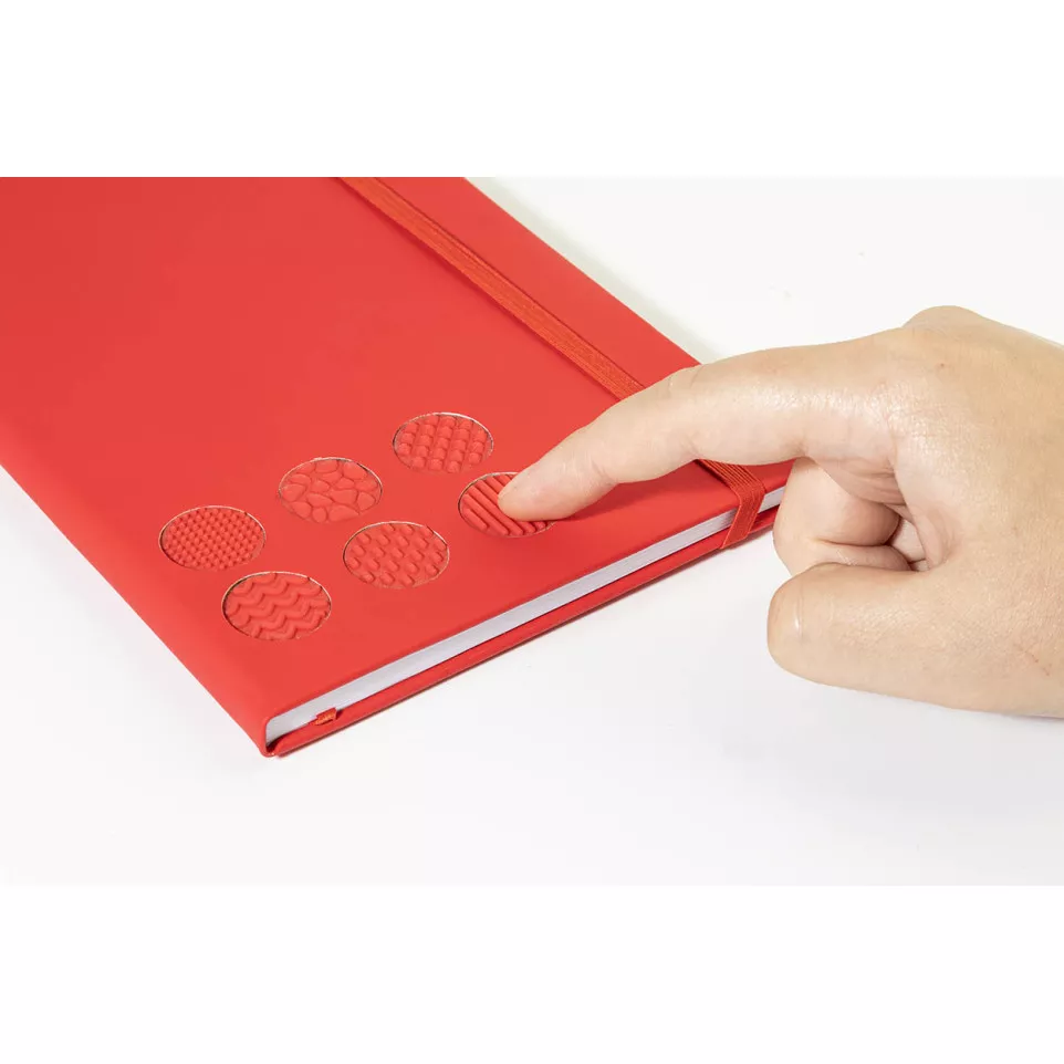 Senspuk rood  RPU antistress notebook 