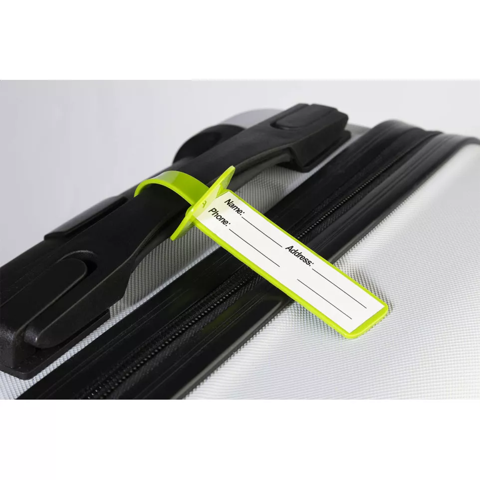 Pudong green  luggage tag 