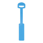 Pudong blue  luggage tag 