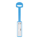Pudong blue  luggage tag 