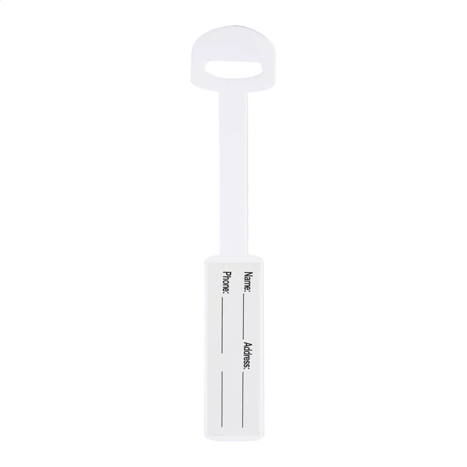 Pudong white  luggage tag 