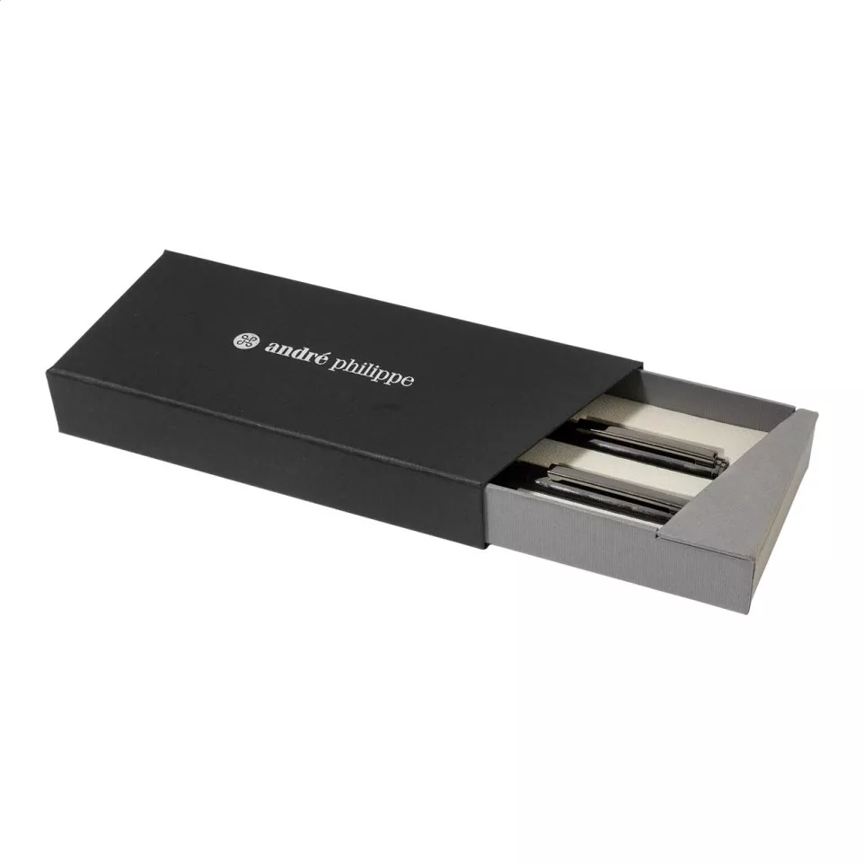 Losange noir  Parure de stylos 