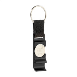 OpenCart black  bottle opener trolley keyring 