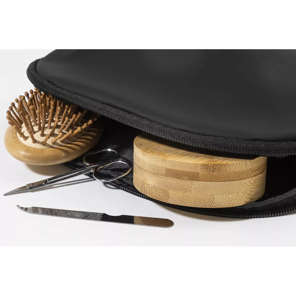 Pluum black  RPU cosmetic bag 