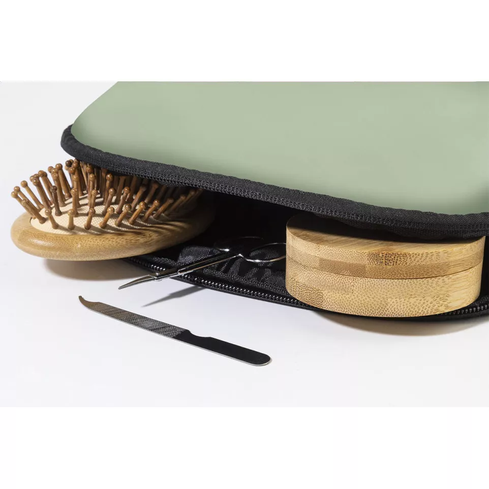 Pluum lime groen  RPU make-up tasje 