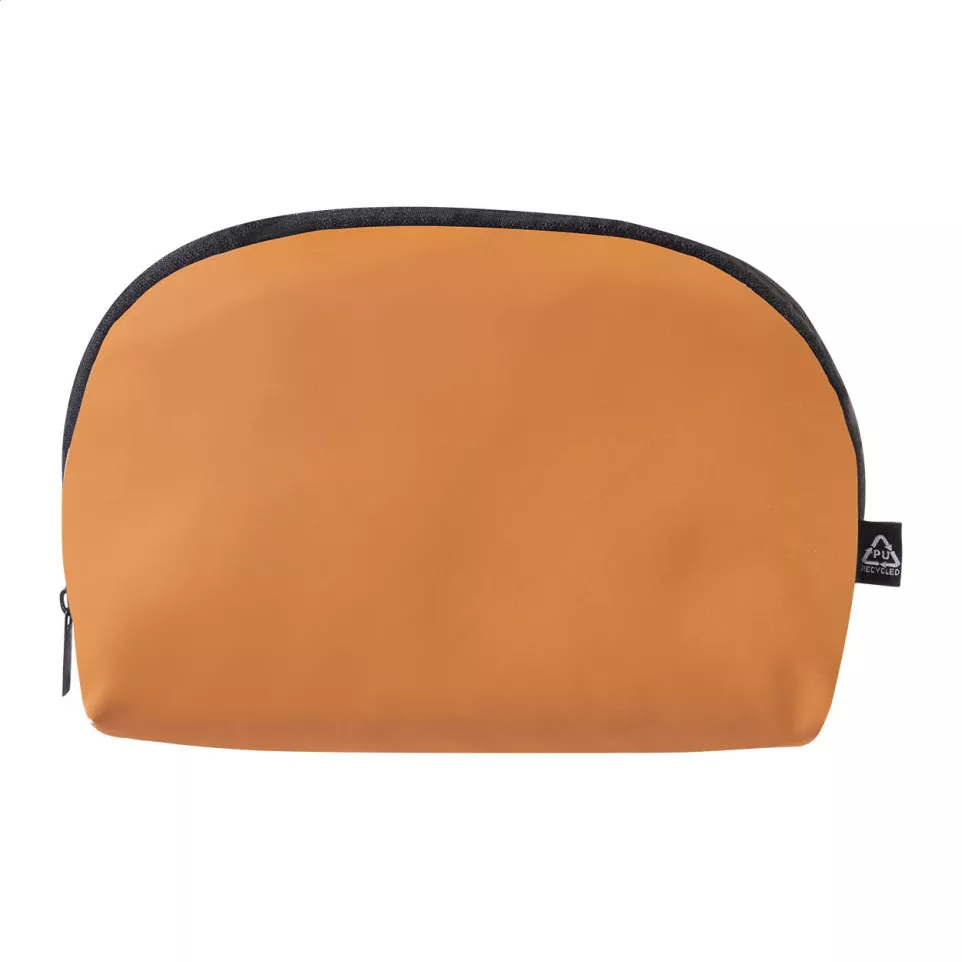 Pluum orange  RPU cosmetic bag 
