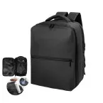 VacuFly zwart  RPET handbagage compressie rugzak 