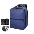 VacuFly donker blauw  RPET handbagage compressie rugzak 
