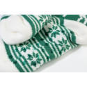 Norsokkar green  Christmas slipper socks 