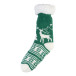 Norsokkar vert  Chaussettes-pantoufles de Noël 