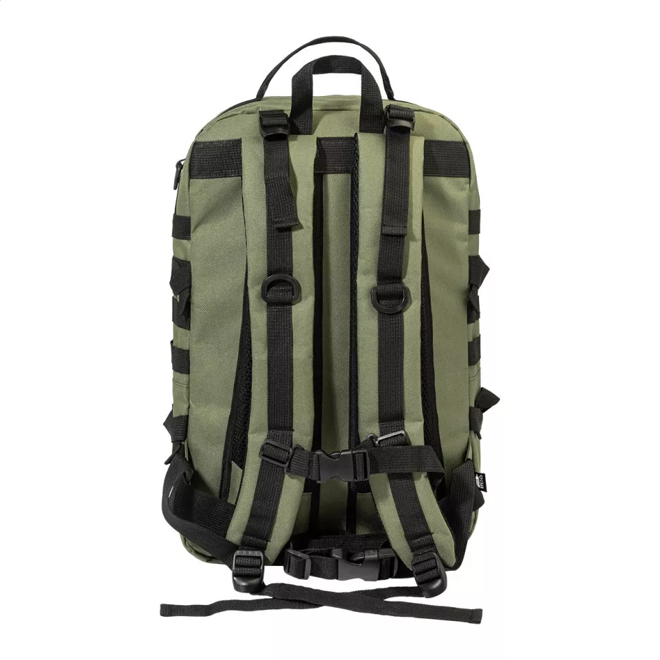 Tactbak groen  RPET outdoor rugzak 