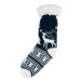 Norsokkar blauw  Kerst slipper sokken 