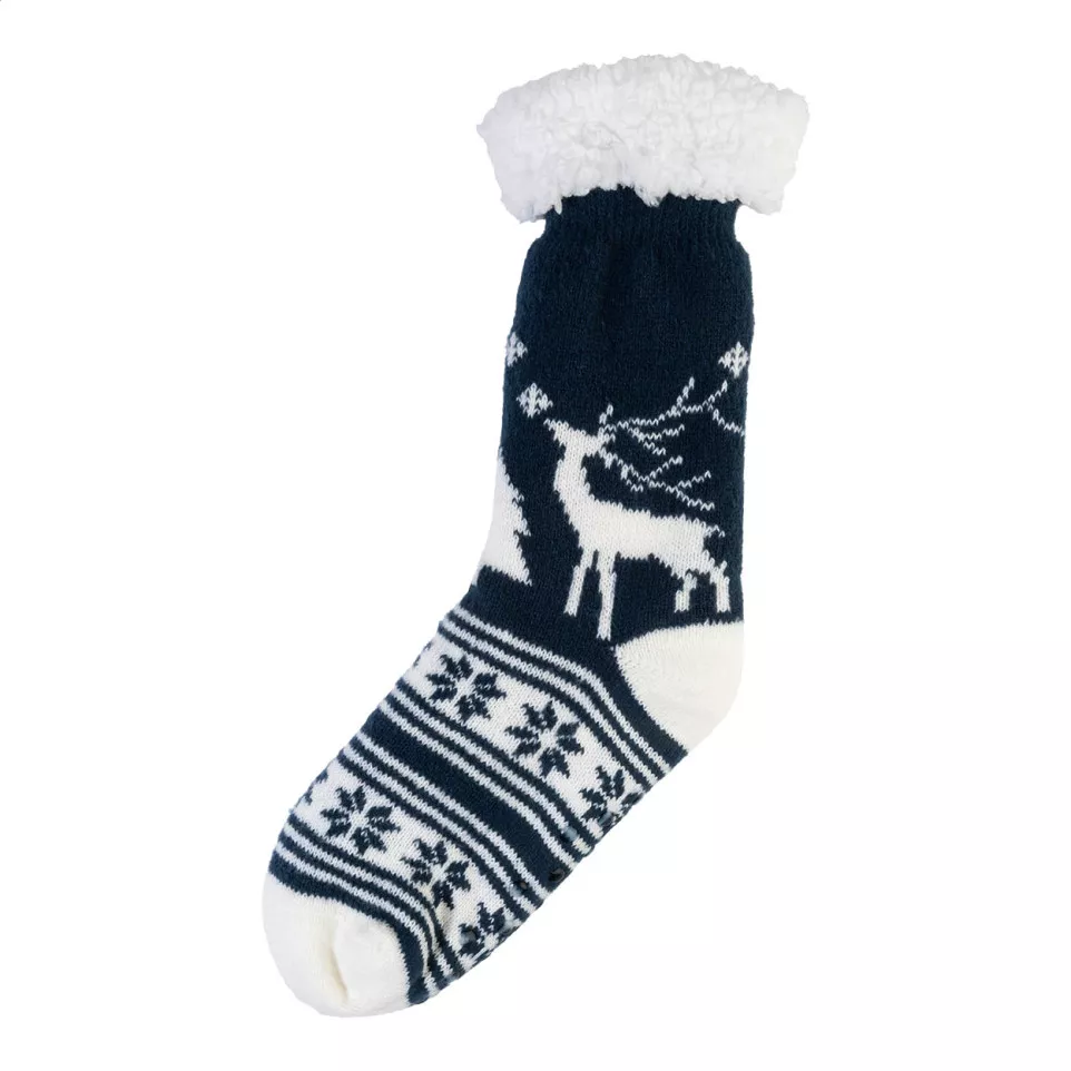Norsokkar blue  Christmas slipper socks 
