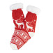 Norsokkar rouge  Chaussettes-pantoufles de Noël 