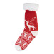 Norsokkar rouge  Chaussettes-pantoufles de Noël 