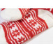 Norsokkar rouge  Chaussettes-pantoufles de Noël 