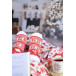 Norsokkar rouge  Chaussettes-pantoufles de Noël 