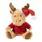 Mjukren naturelle rouge Renne en peluche RPET 