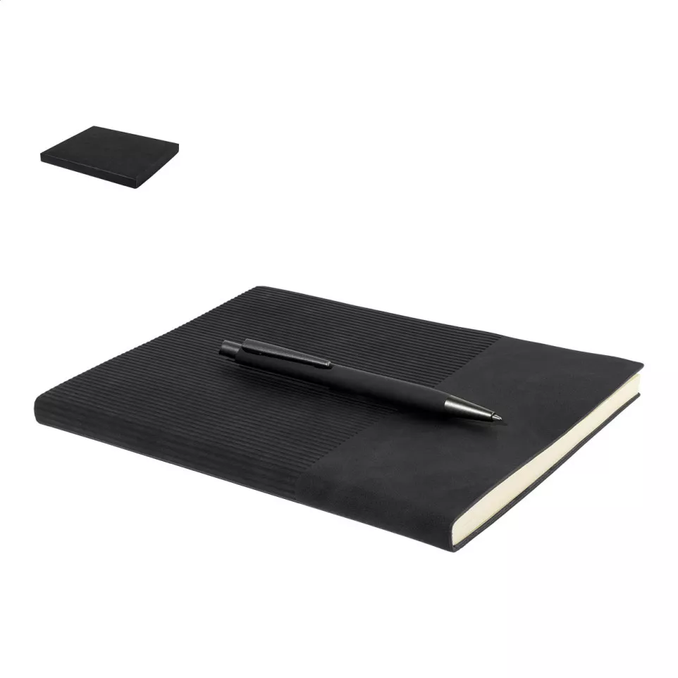 Strium black  notebook set 